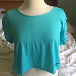 AQUA CROP SHIRT *